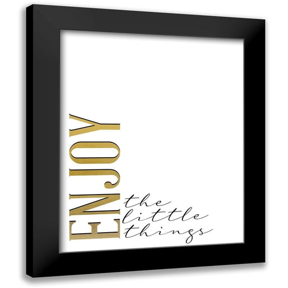Allen, Kimberly 12x14 Black Modern Framed Museum Art Print Titled - The Little Things v2
