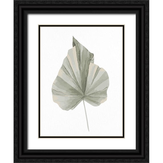 Allen, Kimberly 12x14 Black Ornate Wood Framed with Double Matting Museum Art Print Titled - Soft Green 1
