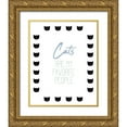 thumbnail image 1 of Allen, Kimberly 12x14 Gold Ornate Wood Framed with Double Matting Museum Art Print Titled - Cats Are My Favorite V2, 1 of 4