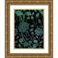 thumbnail image 1 of Allen, Kimberly 12x14 Gold Ornate Wood Framed with Double Matting Museum Art Print Titled - Floral Motif 1, 1 of 4