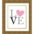 thumbnail image 1 of Allen, Kimberly 12x14 Gold Ornate Wood Framed with Double Matting Museum Art Print Titled - Love Home 1, 1 of 4