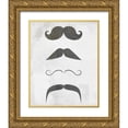 thumbnail image 1 of Allen, Kimberly 12x14 Gold Ornate Wood Framed with Double Matting Museum Art Print Titled - Mustache 1, 1 of 4
