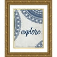 thumbnail image 1 of Allen, Kimberly 12x14 Gold Ornate Wood Framed with Double Matting Museum Art Print Titled - Wander Henna 4, 1 of 4
