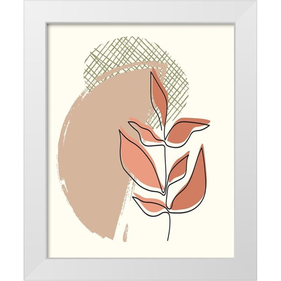 Allen, Kimberly 12x14 White Modern Wood Framed Museum Art Print Titled - Elements 1