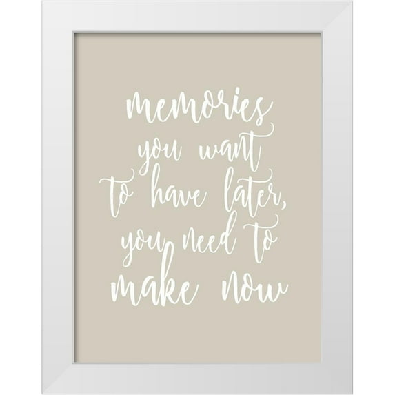 Allen, Kimberly 12x14 White Modern Wood Framed Museum Art Print Titled - Memories