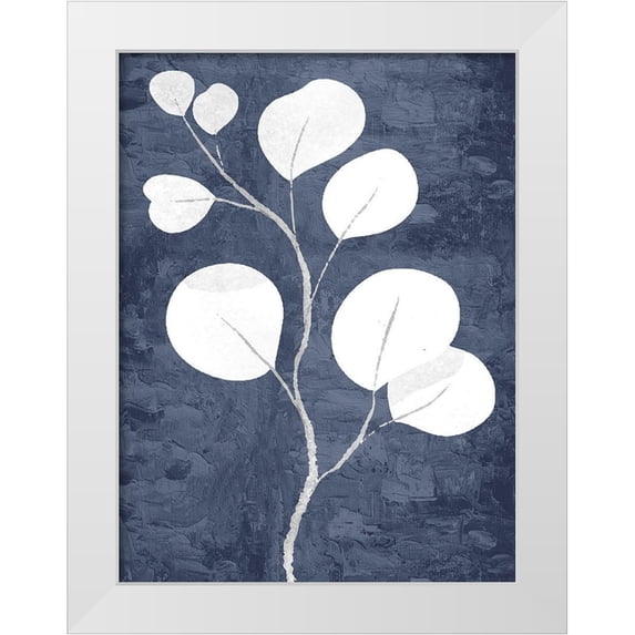 Allen, Kimberly 12x14 White Modern Wood Framed Museum Art Print Titled - On Blue 2