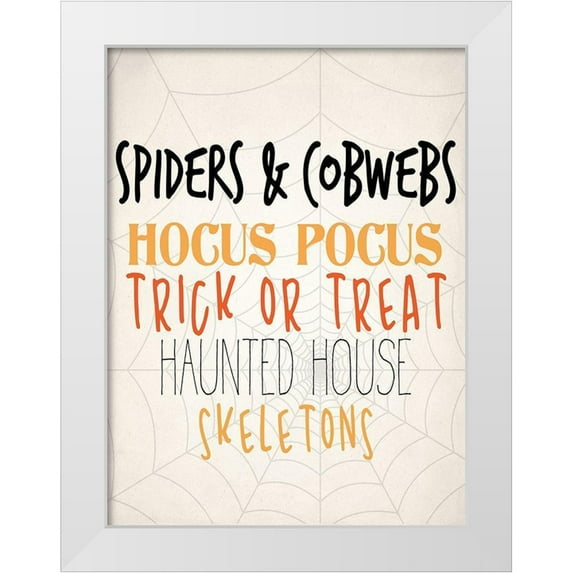 Allen, Kimberly 12x14 White Modern Wood Framed Museum Art Print Titled - Spiders and Cobwebs v2
