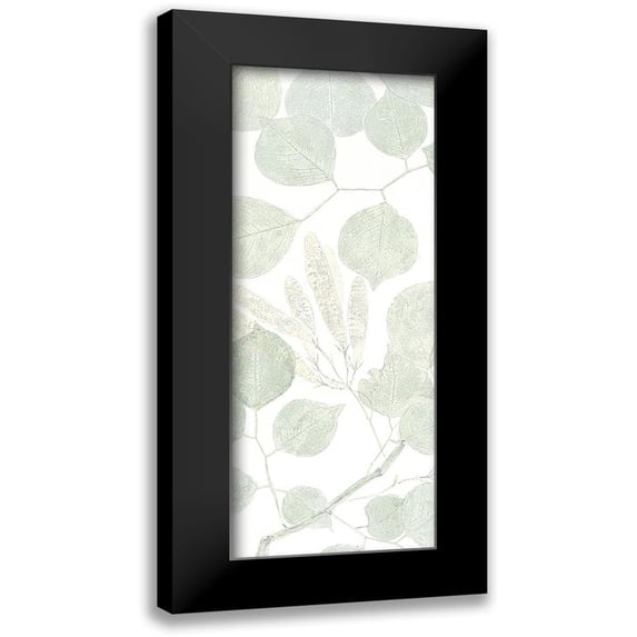 Allen, Kimberly 12x24 Black Modern Framed Museum Art Print Titled - Soft Green 2