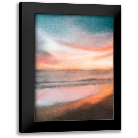 Allen, Kimberly 13x18 Black Modern Framed Museum Art Print Titled - Sunset at the Beach