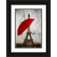 thumbnail image 1 of Allen, Kimberly 13x18 Black Ornate Wood Framed with Double Matting Museum Art Print Titled - Paris Red, 1 of 4