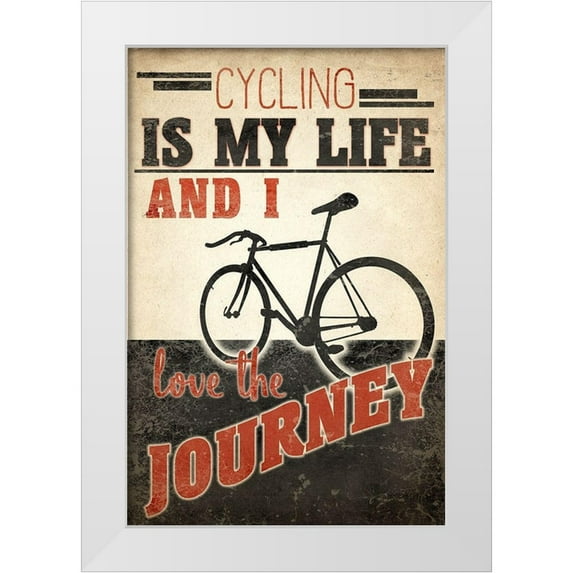 Allen, Kimberly 13x18 White Modern Wood Framed Museum Art Print Titled - Love the Journey