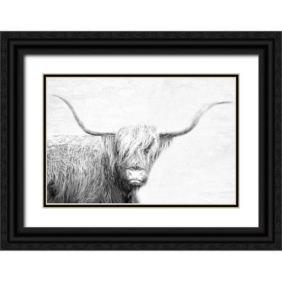 Allen, Kimberly 14x11 Black Ornate Wood Framed with Double Matting Museum Art Print Titled - Highland