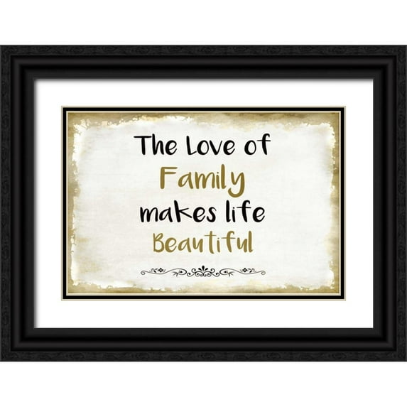 Allen, Kimberly 14x11 Black Ornate Wood Framed with Double Matting Museum Art Print Titled - The Love of Family