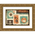 thumbnail image 1 of Allen, Kimberly 14x11 Gold Ornate Wood Framed with Double Matting Museum Art Print Titled - Coffee Stamps 2, 1 of 4