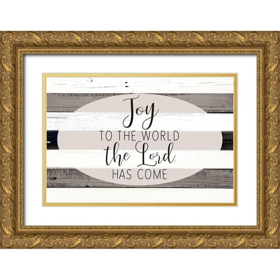 Allen, Kimberly 14x11 Gold Ornate Wood Framed with Double Matting Museum Art Print Titled - Joy to the World