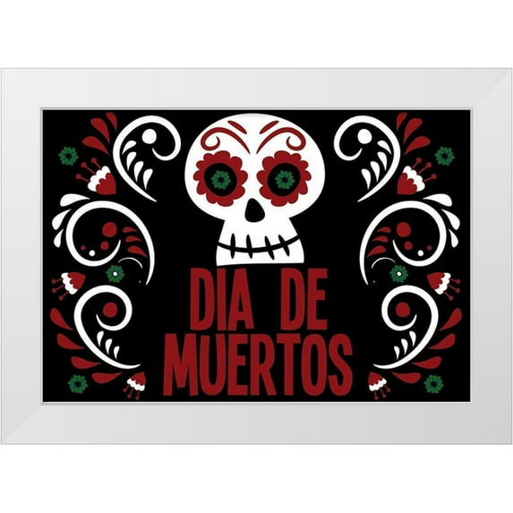 Allen, Kimberly 14x11 White Modern Wood Framed Museum Art Print Titled - Dia De Muertos