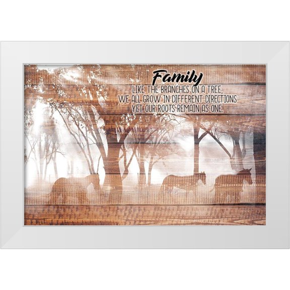 Allen, Kimberly 14x11 White Modern Wood Framed Museum Art Print Titled - Family Roots