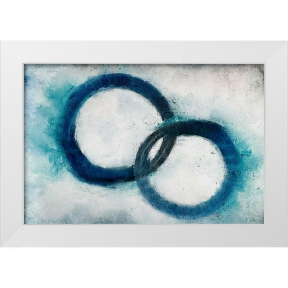 Allen, Kimberly 14x11 White Modern Wood Framed Museum Art Print Titled - Navy Rings