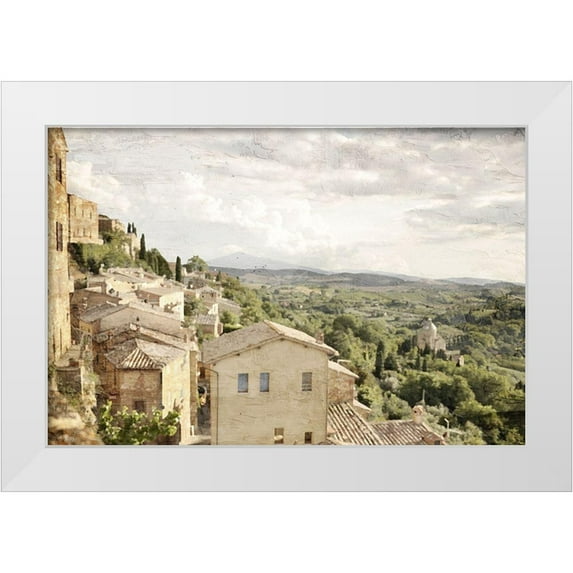 Allen, Kimberly 14x11 White Modern Wood Framed Museum Art Print Titled - Tuscan Hillside