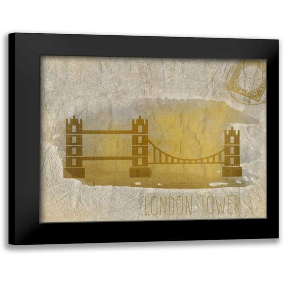 Allen, Kimberly 14x12 Black Modern Framed Museum Art Print Titled - A Day in London A