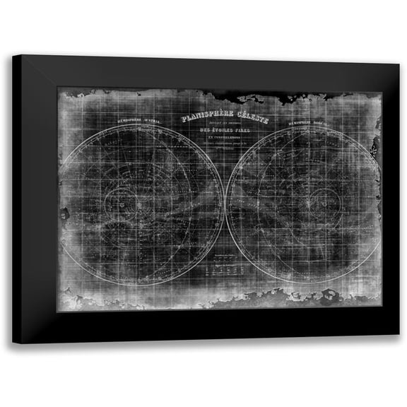 Allen, Kimberly 14x12 Black Modern Framed Museum Art Print Titled - Constellation Map