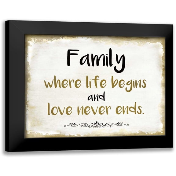 Allen, Kimberly 14x12 Black Modern Framed Museum Art Print Titled - Family