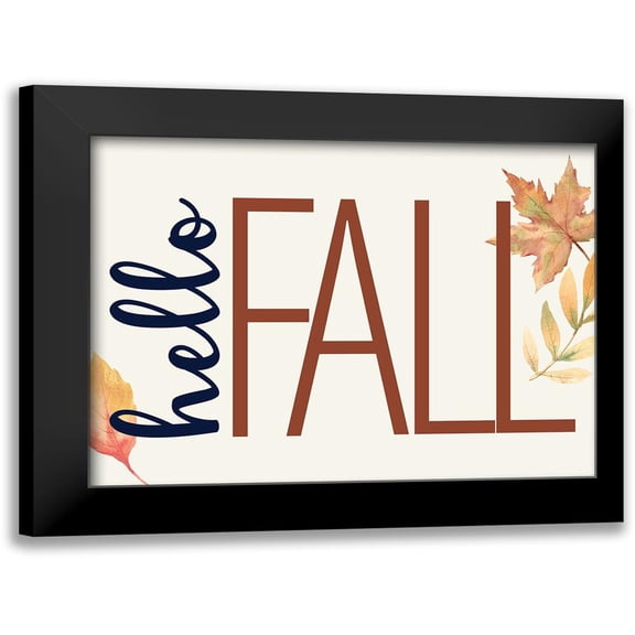 Allen, Kimberly 14x12 Black Modern Framed Museum Art Print Titled - Hello Fall