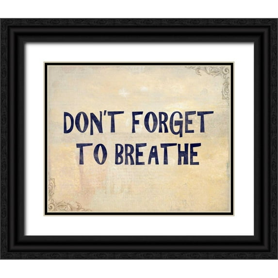 Allen, Kimberly 14x12 Black Ornate Wood Framed with Double Matting Museum Art Print Titled - Dont Forget
