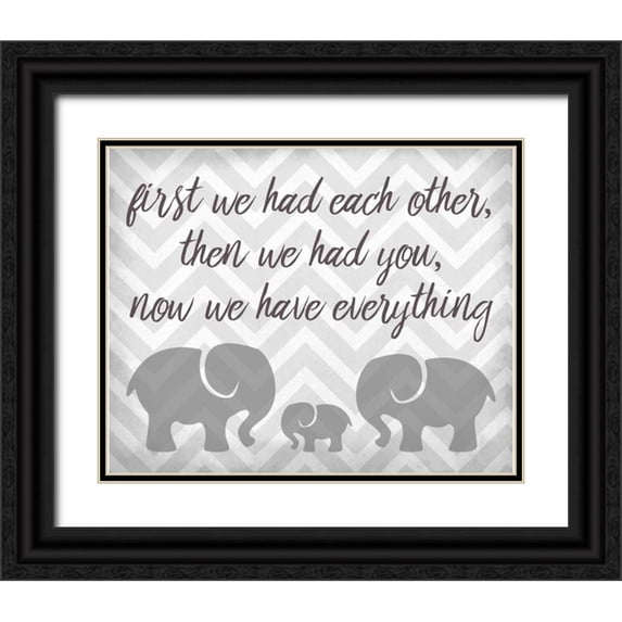Allen, Kimberly 14x12 Black Ornate Wood Framed with Double Matting Museum Art Print Titled - Everything