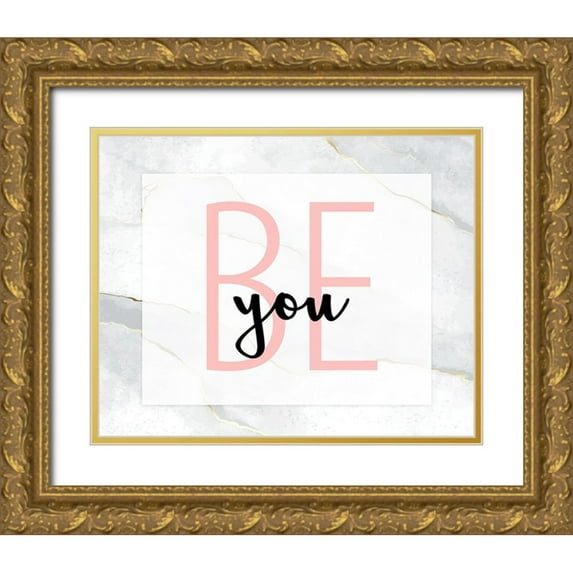 Allen, Kimberly 14x12 Gold Ornate Wood Framed with Double Matting Museum Art Print Titled - Be You 1