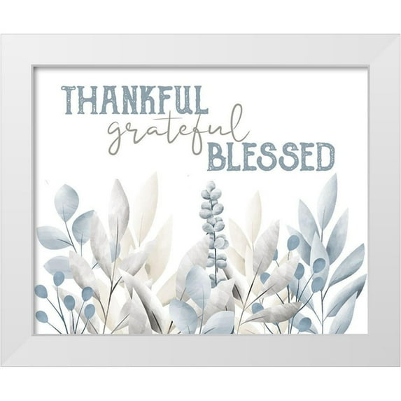 Allen, Kimberly 14x12 White Modern Wood Framed Museum Art Print Titled - Grateful 3
