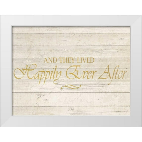 Allen, Kimberly 14x12 White Modern Wood Framed Museum Art Print Titled - Happily Ever After