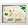 thumbnail image 1 of Allen, Kimberly 14x12 White Modern Wood Framed Museum Art Print Titled - Im Lucky, 1 of 4