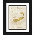 thumbnail image 1 of Allen, Kimberly 14x18 Black Ornate Wood Framed with Double Matting Museum Art Print Titled - Rooster Welcome Friends, 1 of 4