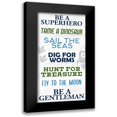 thumbnail image 1 of Allen, Kimberly 14x24 Black Modern Framed Museum Art Print Titled - Boy Rules 1, 1 of 5