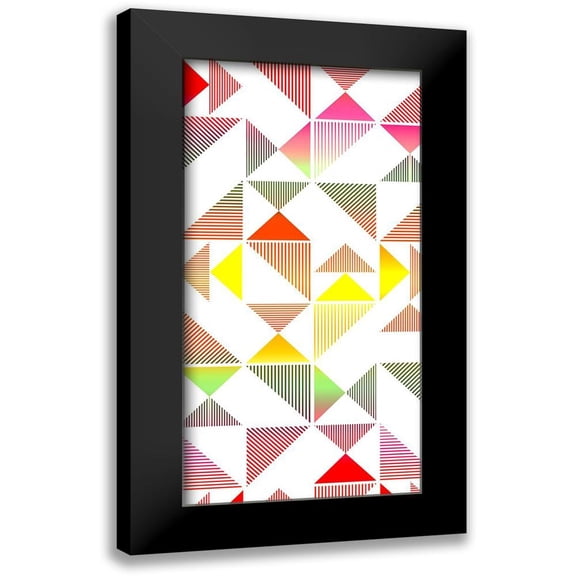 Allen, Kimberly 14x24 Black Modern Framed Museum Art Print Titled - Triangle Panel 1 V2