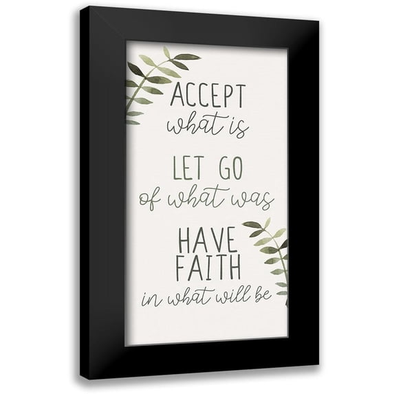 Allen, Kimberly 14x24 Black Modern Framed Museum Art Print Titled - Watercolor Sage 5