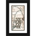 thumbnail image 1 of Allen, Kimberly 14x24 Black Ornate Wood Framed with Double Matting Museum Art Print Titled - Fishing Panel 1, 1 of 4