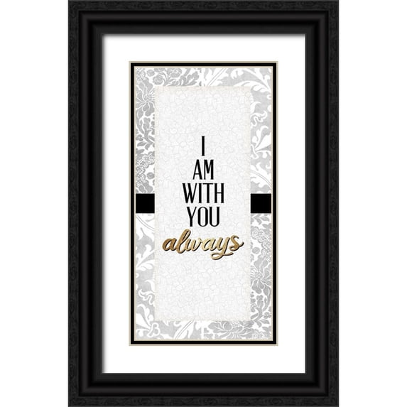 Allen, Kimberly 14x24 Black Ornate Wood Framed with Double Matting Museum Art Print Titled - I Am 1