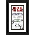 thumbnail image 1 of Allen, Kimberly 14x24 Black Ornate Wood Framed with Double Matting Museum Art Print Titled - Rules of the Game 1, 1 of 4