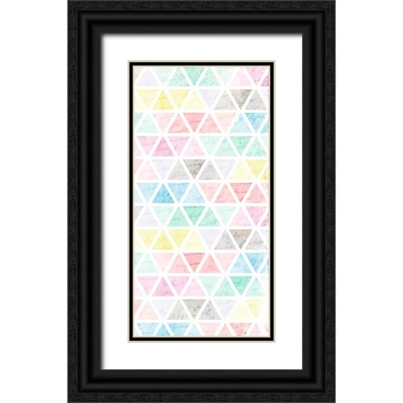 Allen, Kimberly 14x24 Black Ornate Wood Framed with Double Matting Museum Art Print Titled - Shades of Spring 2