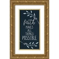 thumbnail image 1 of Allen, Kimberly 14x24 Gold Ornate Wood Framed with Double Matting Museum Art Print Titled - Faith Lilacs 1, 1 of 4