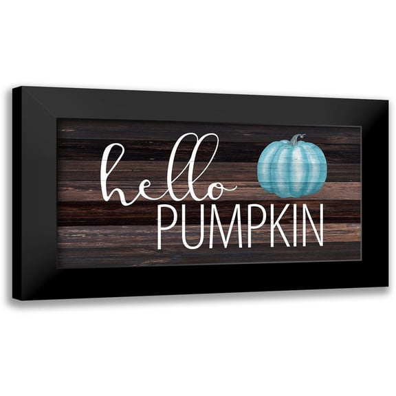 Allen, Kimberly 14x9 Black Modern Framed Museum Art Print Titled - Hello Pumpkin