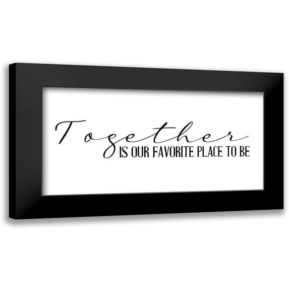 Allen, Kimberly 14x9 Black Modern Framed Museum Art Print Titled - Together Is