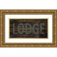 thumbnail image 1 of Allen, Kimberly 14x9 Gold Ornate Wood Framed with Double Matting Museum Art Print Titled - Lake Lodge 2, 1 of 4