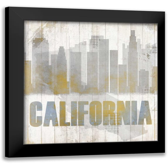 Allen, Kimberly 15x15 Black Modern Framed Museum Art Print Titled - California