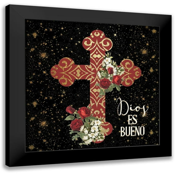 Allen, Kimberly 15x15 Black Modern Framed Museum Art Print Titled - Dios es Bueno 2