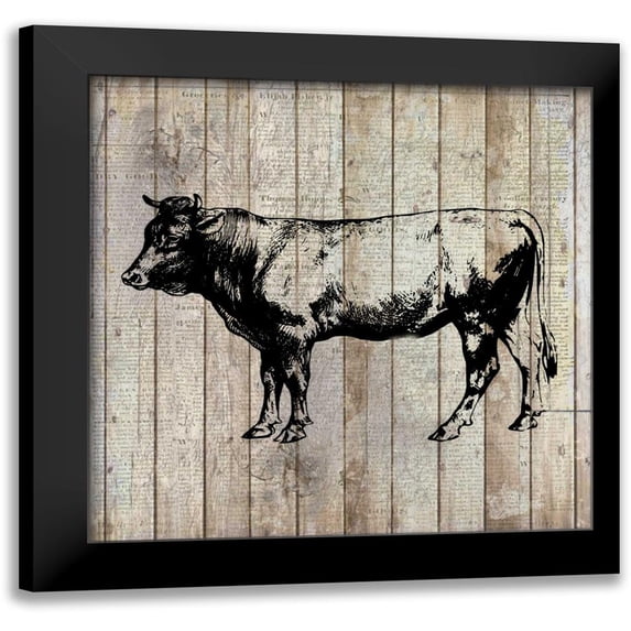 Allen, Kimberly 15x15 Black Modern Framed Museum Art Print Titled - Farm Life 1