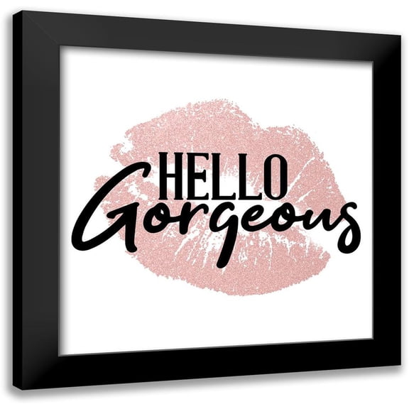 Allen, Kimberly 15x15 Black Modern Framed Museum Art Print Titled - Hello