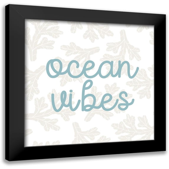 Allen, Kimberly 15x15 Black Modern Framed Museum Art Print Titled - Ocean Vibes